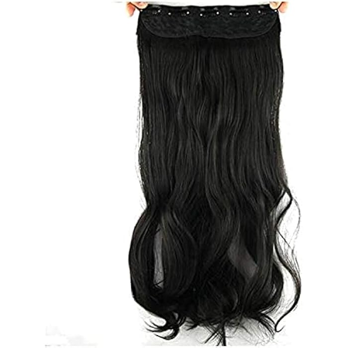 DILLARDS Fashion Fluffy Long Big Wavy Curly Hair Extension Black -H159 - Image 3